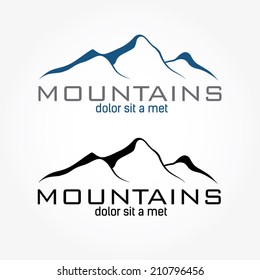 mountains abstract illustration