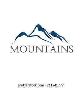 mountains abstract illustration