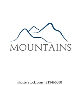 mountains abstract illustration