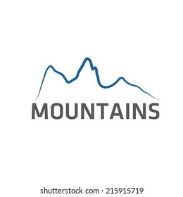 mountains abstract illustration