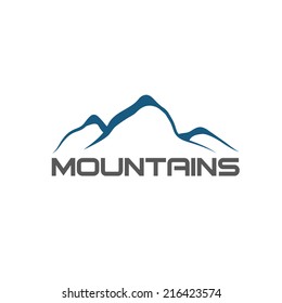 mountains abstract illustration