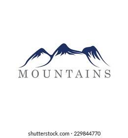 mountains abstract illustration