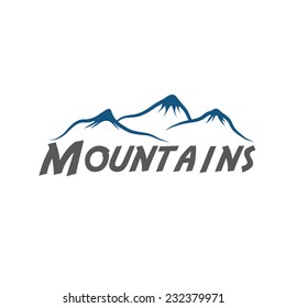 mountains abstract illustration