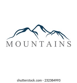 mountains abstract illustration