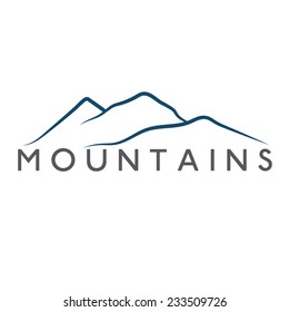 mountains abstract illustration