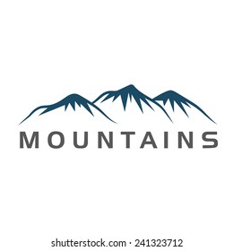 mountains abstract illustration