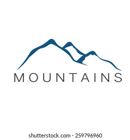 mountains abstract illustration