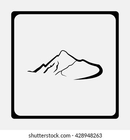 Mountains abstract illustration.