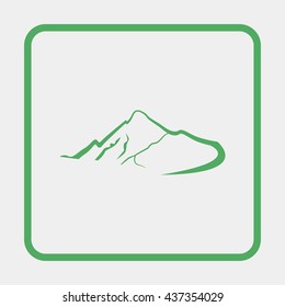 Mountains abstract illustration.
