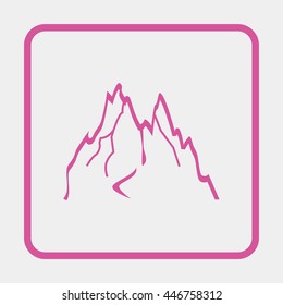 Mountains abstract illustration.