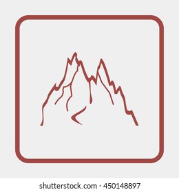 Mountains abstract illustration.