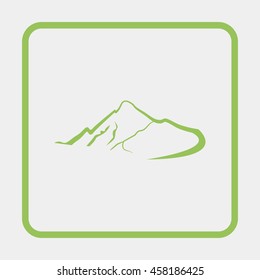 Mountains abstract illustration.