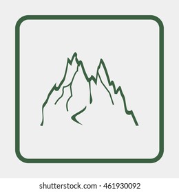 Mountains abstract illustration.