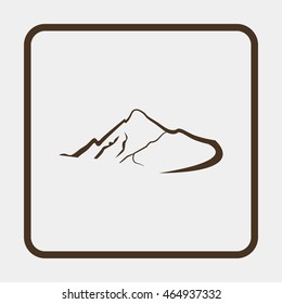 Mountains abstract illustration.