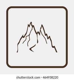 Mountains abstract illustration.