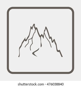 Mountains abstract illustration.