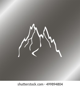 Mountains abstract illustration.