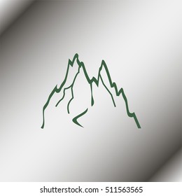 Mountains abstract illustration.