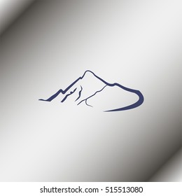 Mountains abstract illustration.