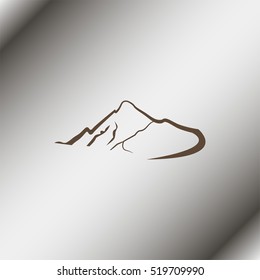 Mountains abstract illustration.