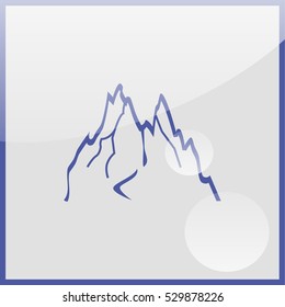 Mountains abstract illustration.