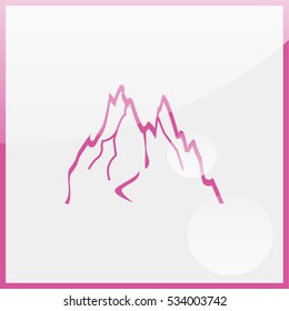 Mountains abstract illustration.