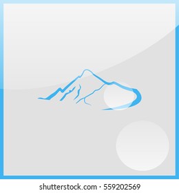 Mountains abstract illustration.
