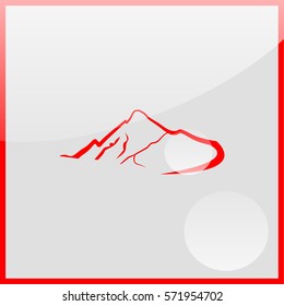 Mountains abstract illustration.