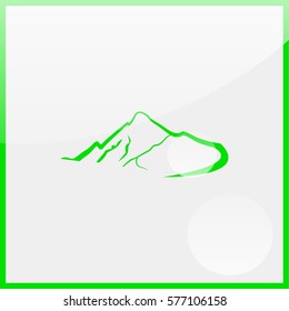 Mountains abstract illustration.