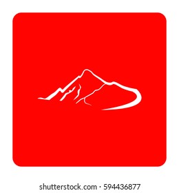 Mountains abstract illustration.