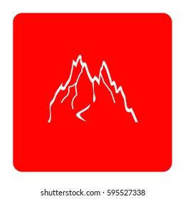 Mountains abstract illustration.