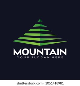mountains abstract illustration logo