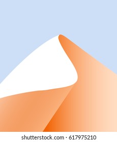 Mountains Abstract Illustration. Mountains Symbol. Vector Illustration.