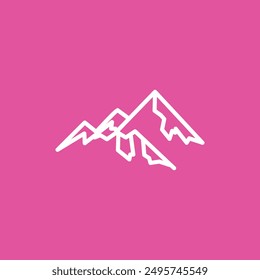 Mountains in Australien flache Vektorgrafik Design