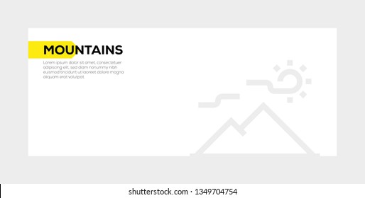 MOUNTAINS BANNER CONCEPT