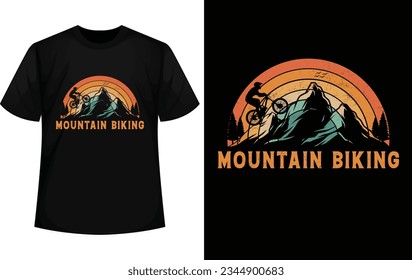 Montañas Diseño de camisetas en bicicleta. 
Diseño de camisetas de bicicleta.