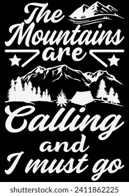 
The mountains Are Calling eps cut file for cutting machine