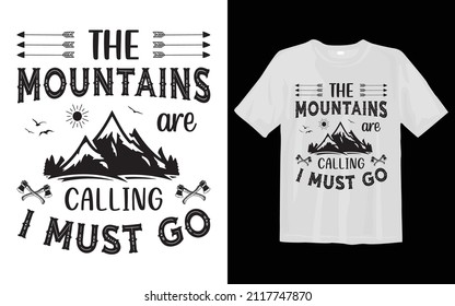 The mountains are calling svg