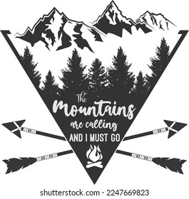Gebirge sind anrufen und ich muss svg, Berge sind anrufen, Berge Urlaub