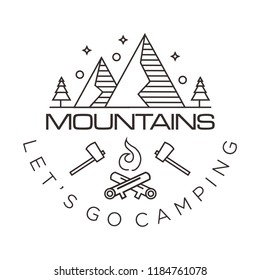 MOUNTAINS CAMPING LOGO