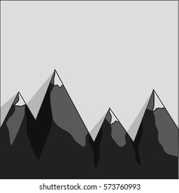 Mountains, climbing, surfing background, high mountains with beautiful shadows