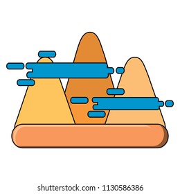 mountains and clouds design