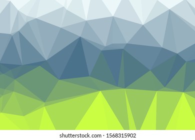 Mountains Color Abstract trianglify Generative Art background illustration