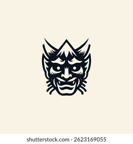 Mountains devil mask logo for sale.