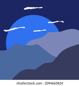 Mountains full of colorful backgrounds