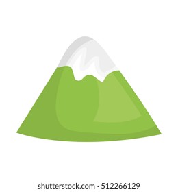 mountains glacier isolated icon