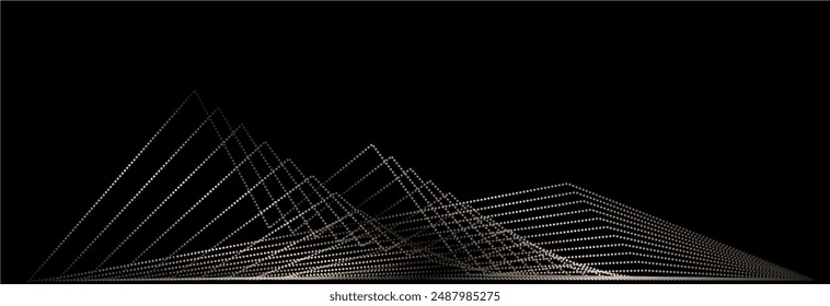 Mountains Gold lines banner, Undulate abstract header, metallic Wave Swirl background , shine futuristic twisted curve lines with blend effect