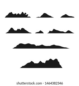 Mountains. Graphic template. Vector illustration