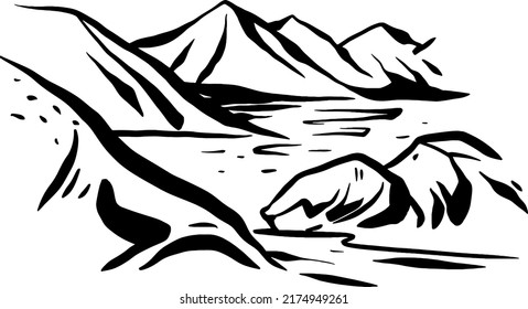 1,559 Himalayas drawing Images, Stock Photos & Vectors | Shutterstock