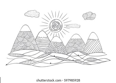 85,288 Doodle landscape Images, Stock Photos & Vectors | Shutterstock